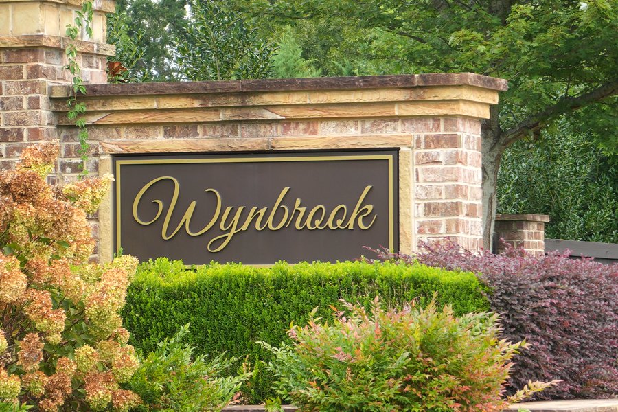 Wynbrook neighborhood entrance sign